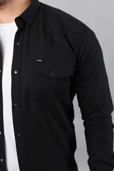 Enuygunenmoda Slim Fit Double Pocket A Ποιοτικό ανδρικό τζιν πουκάμισο