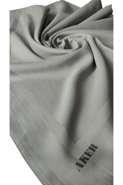 Aker Gray Plain Cotton Scarf 972