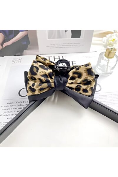 LO ADORO إكسسوار شعر نسائي بنمط الفهد الأسود