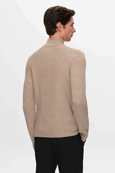 Twn Πλεκτό πουλόβερ Slim Fit Mink Thessaloniki