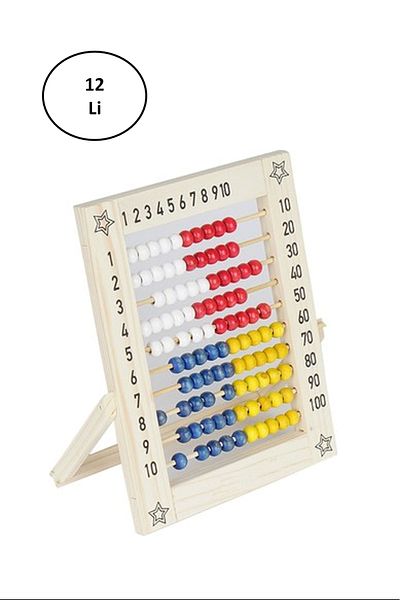 Yıldızlar Abacus Wooden 12 Pcs