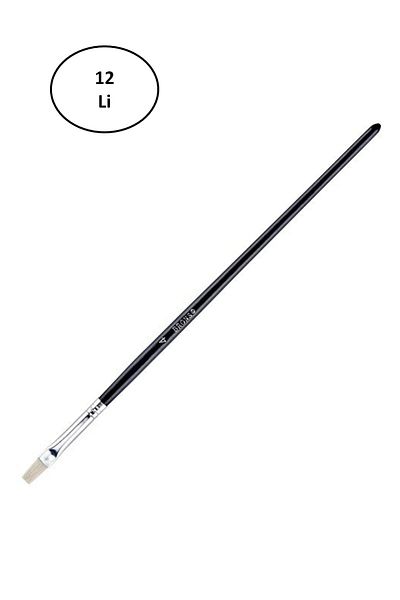 Brons Oil Paint Brush Hard Bristle Short Handle Flat Cut Series 512 No 4 12 Pcs