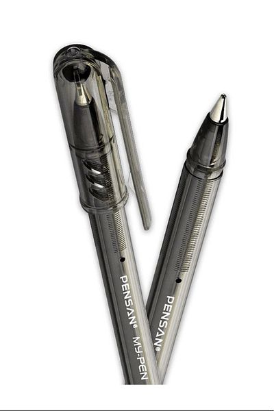 Pensan My Pen 1 Mm Black Ballpoint Pen - Pack of 25