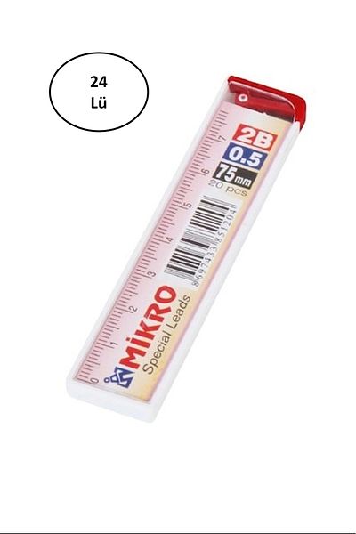 Mikro 75 mm Ruled Pencil Tip 0.5mm 24 Pcs