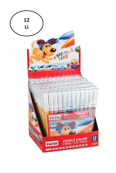 Fatih Felt Tip Crayons 12 Colors