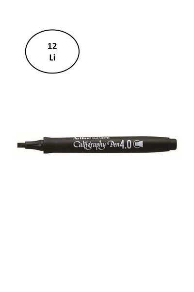 artline Supreme Calligraphy Pen 4.0 Black 12'Li