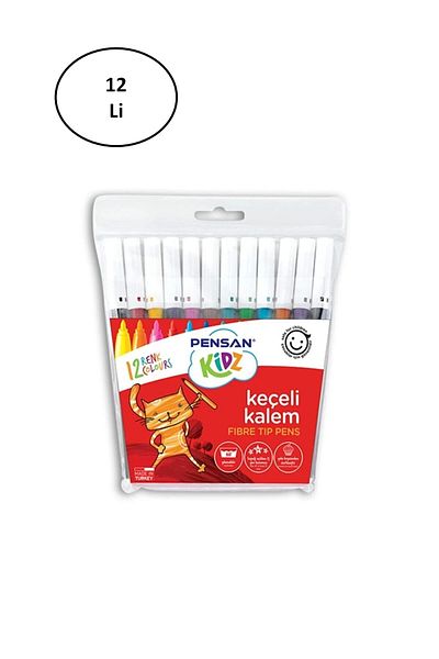 Pensan Kidz Felt Crayons 12 Colors 12 Pack