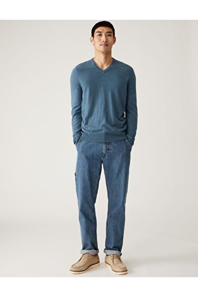 Marks & Spencer Cashmilon™ V Yaka Kazak