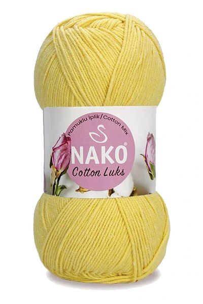NAKO 5 Pieces Cotton Luxury Vest Tunic Sweater Blouse Cardigan Lanyard Wool Light Yellow 97554