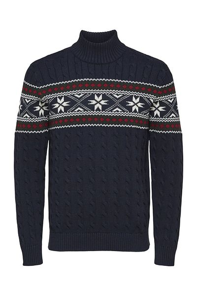 Selected Homme Weihnachtspullover High Neck