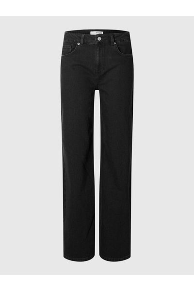 Selected Femme Wide Fit Jeans Schwarze
