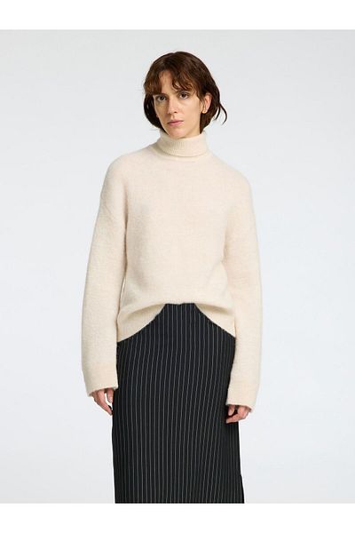 Selected Femme Rollkragenpullover Strukturierter
