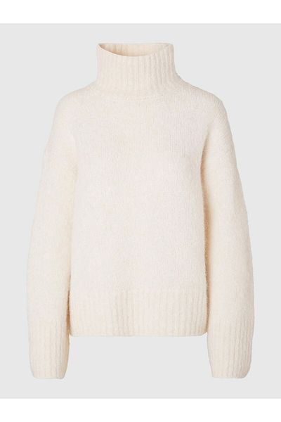 Selected Femme Pullover Wollgemisch High Neck