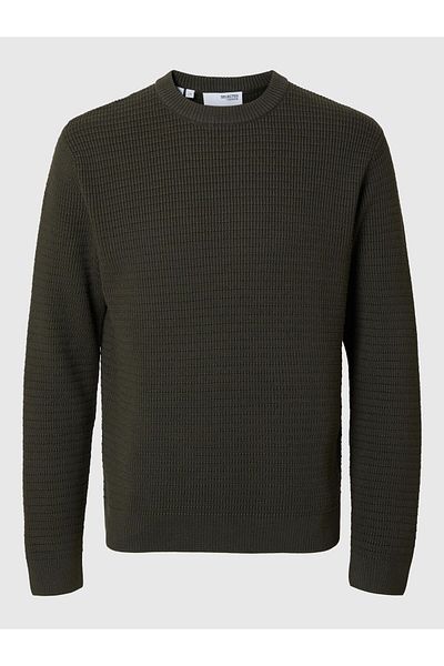 Selected Homme Pullover mit Rundhalsausschnitt Texturierter