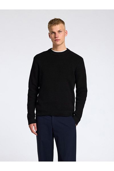 Selected Homme Pullover mit Rundhalsausschnitt Texturierter