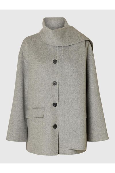 Selected Femme Jacke Integrierte Schal