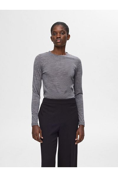Selected Femme Oberteil mit langen Ärmeln 100% Woll