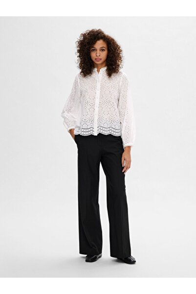 Selected Femme Hemd Broderie Anglaise