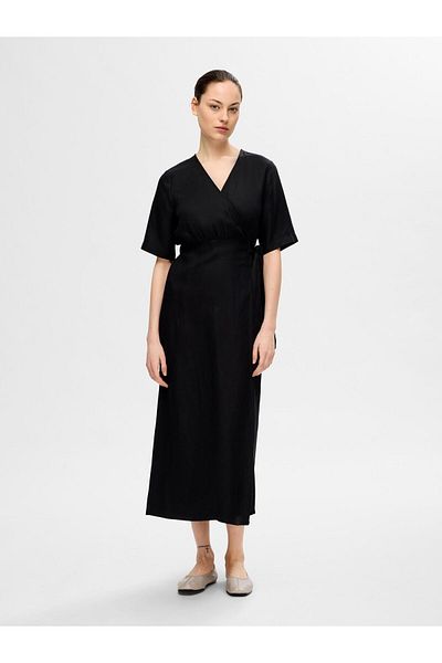 Selected Femme Wickelkleid Maxi