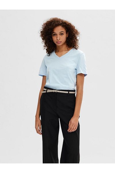 Selected Femme T-Shirt Klassisches V-neck
