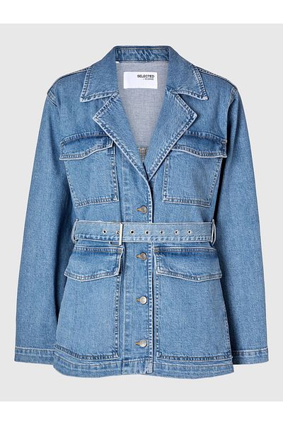 Selected Femme Jeansjacke Belted