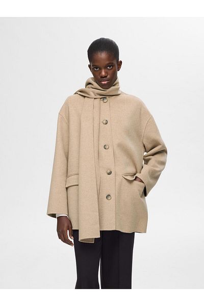 Selected Femme Jacke Integrierte Schal