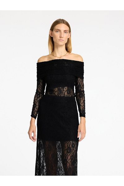 Selected Femme Off Shoulder Top Spitzen
