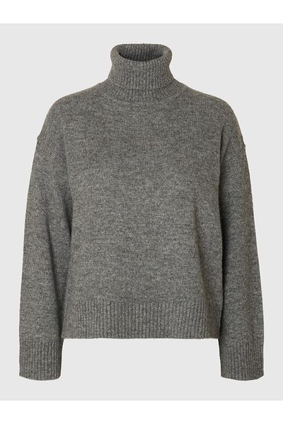 Selected Femme Pullover Wollgemisch Rollkragen