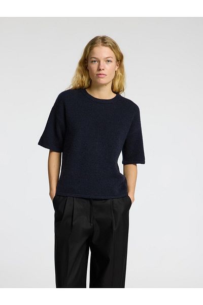 Selected Femme Strickoberteil Kurzärmeliges