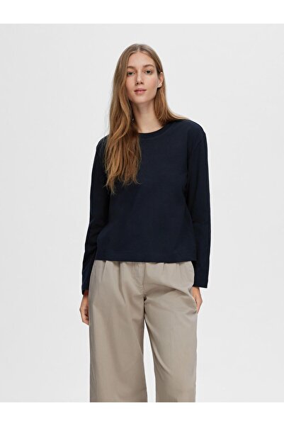 Selected Femme T-Shirt Langärmeliges Boxy