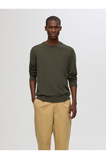 Selected Homme Pullover mit Rundhalsausschnitt 100% Merinowoll