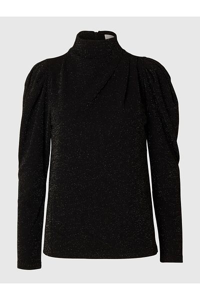 Selected Femme Oberteil mit langen Ärmeln Drapiertes
