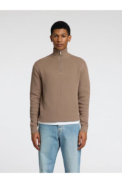 Selected Homme Pullover mit halbem Reißverschluss