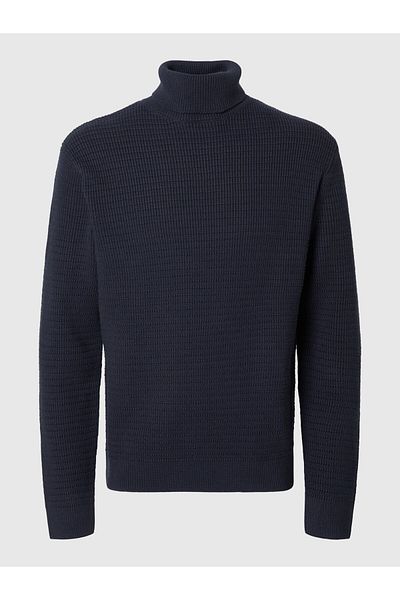 Selected Homme Rollkragenpullover Texturierter