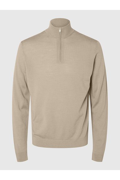 Selected Homme Half-zip Pullover 100% Merinowoll