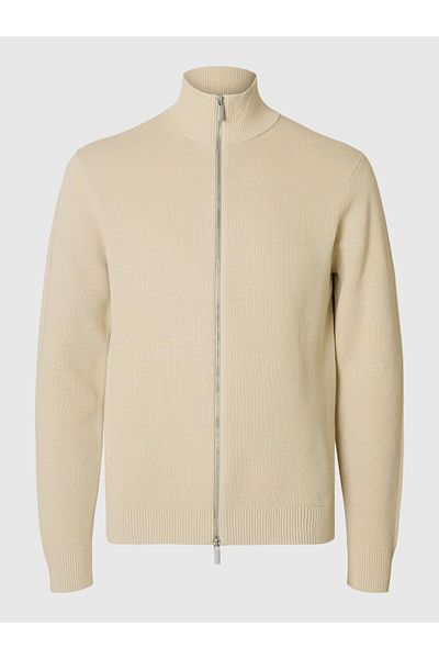 Selected Homme Strickjacke High Neck Reißverschluss