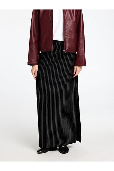Selected Femme Maxirock Nadelstreifen