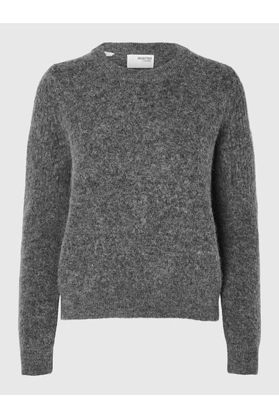 Selected Femme Pullover mit Rundhalsausschnitt Strick