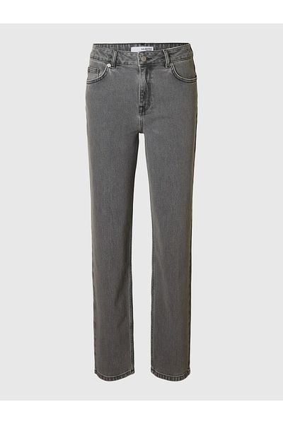 Selected Femme Straight Fit Jeans Graue