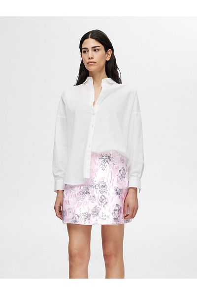 Selected Femme Minirock Geblümter Jacquard