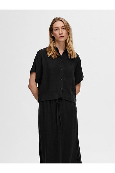 Selected Femme Kurzarmhemd Cropped