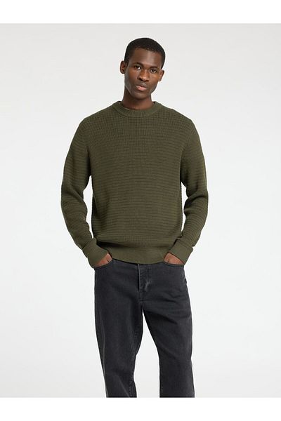 Selected Homme Pullover mit Rundhalsausschnitt Texturierter
