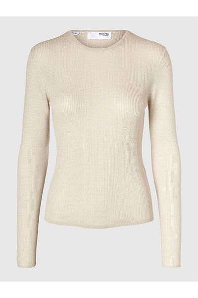 Selected Femme Strickoberteil Langarm