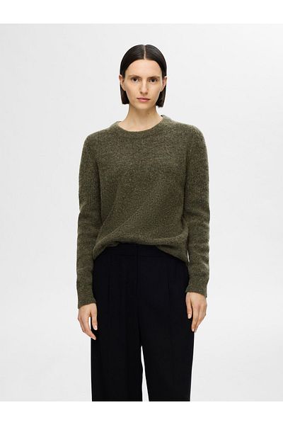 Selected Femme Pullover mit Rundhalsausschnitt Strick