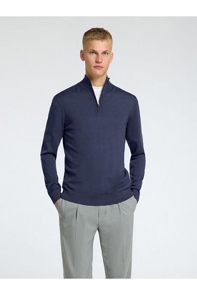 Selected Homme Half-zip Pullover 100% Merinowoll