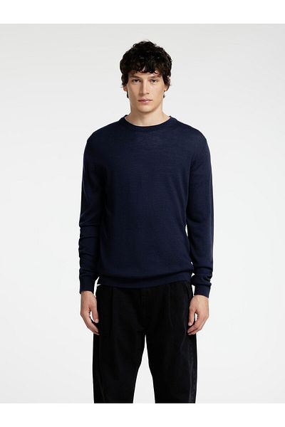 Selected Homme Pullover mit Rundhalsausschnitt 100% Merinowoll