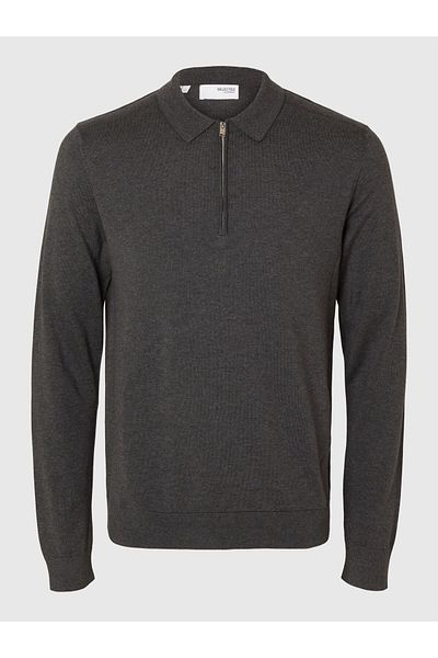 Selected Homme Langarm-Poloshirt Strick