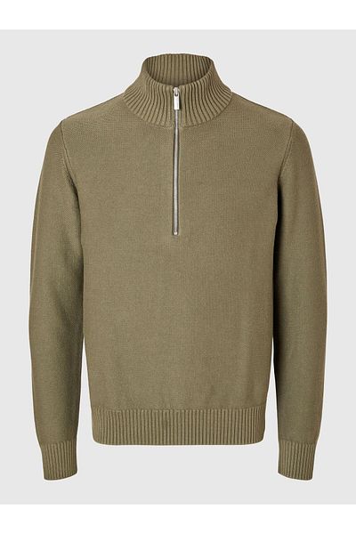 Selected Homme Pullover mit halbem Reißverschluss