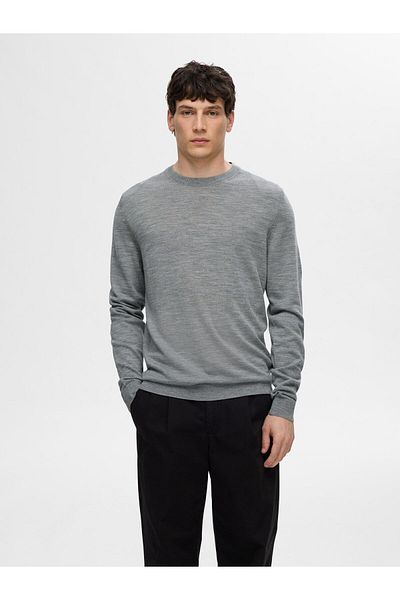 Selected Homme Pullover mit Rundhalsausschnitt 100% Merinowoll