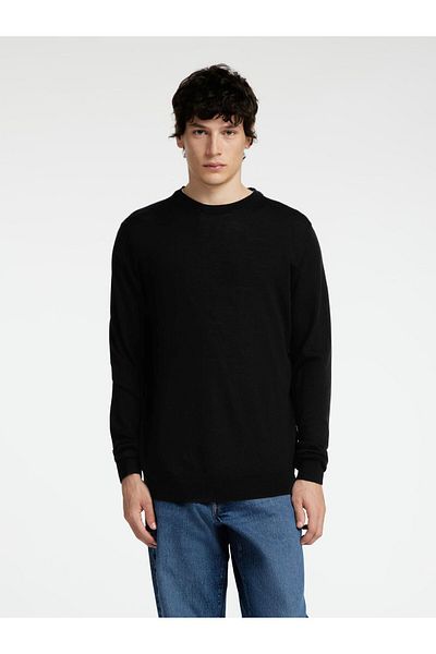 Selected Homme Pullover mit Rundhalsausschnitt 100% Merinowoll